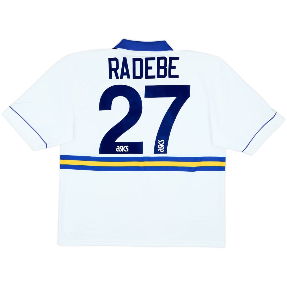 1993-95 Leeds United Home Shirt Radebe #27 - 8/10 - (XL)