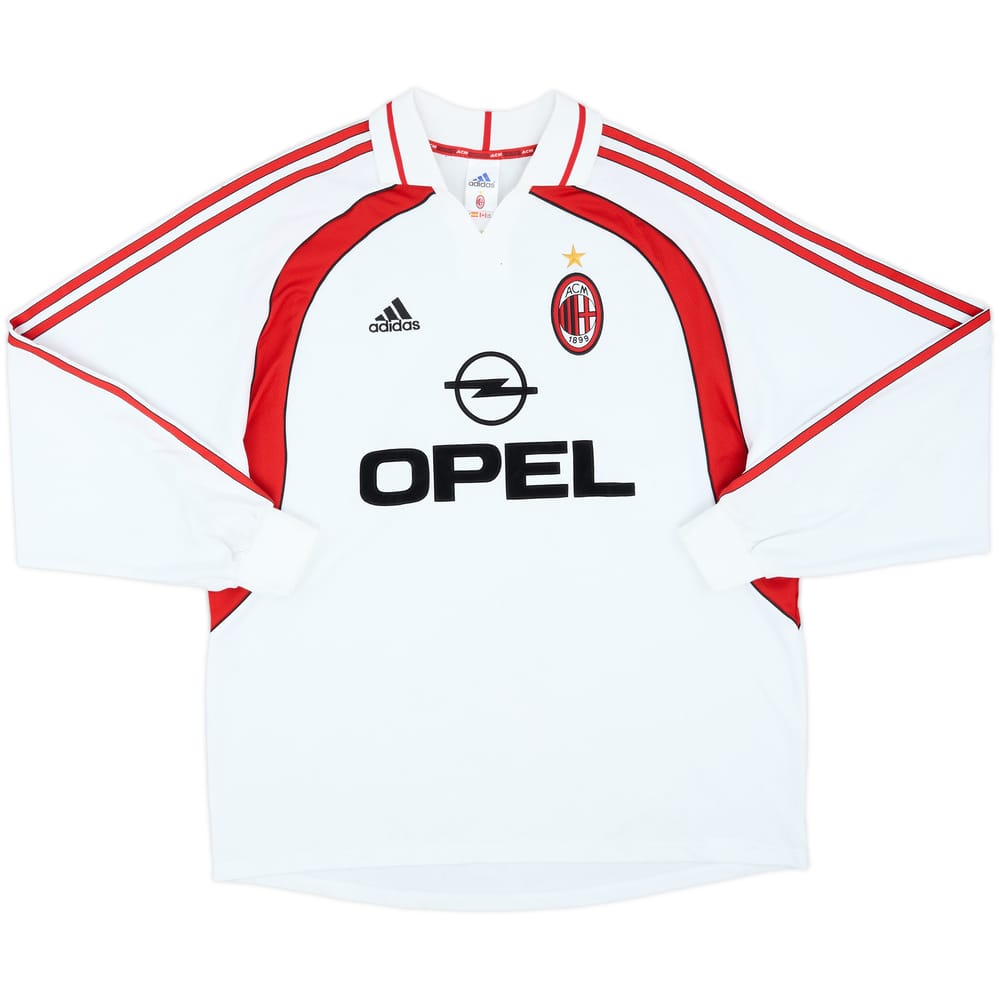 Camiseta de manga larga de visitante del AC Milan 2000-02 - 5/10 - (XL)