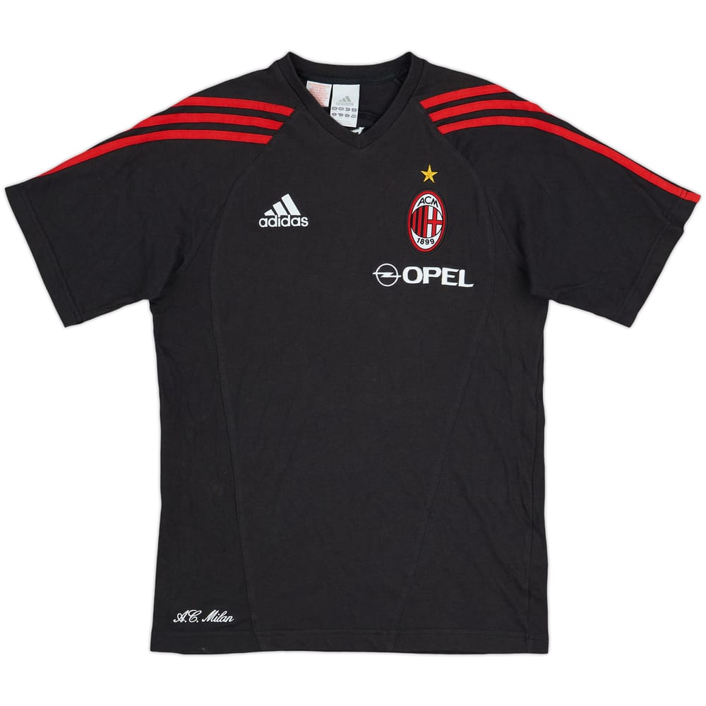 2005-06 AC Milan adidas Cotton Tee - 8/10 - (12-13 Years)