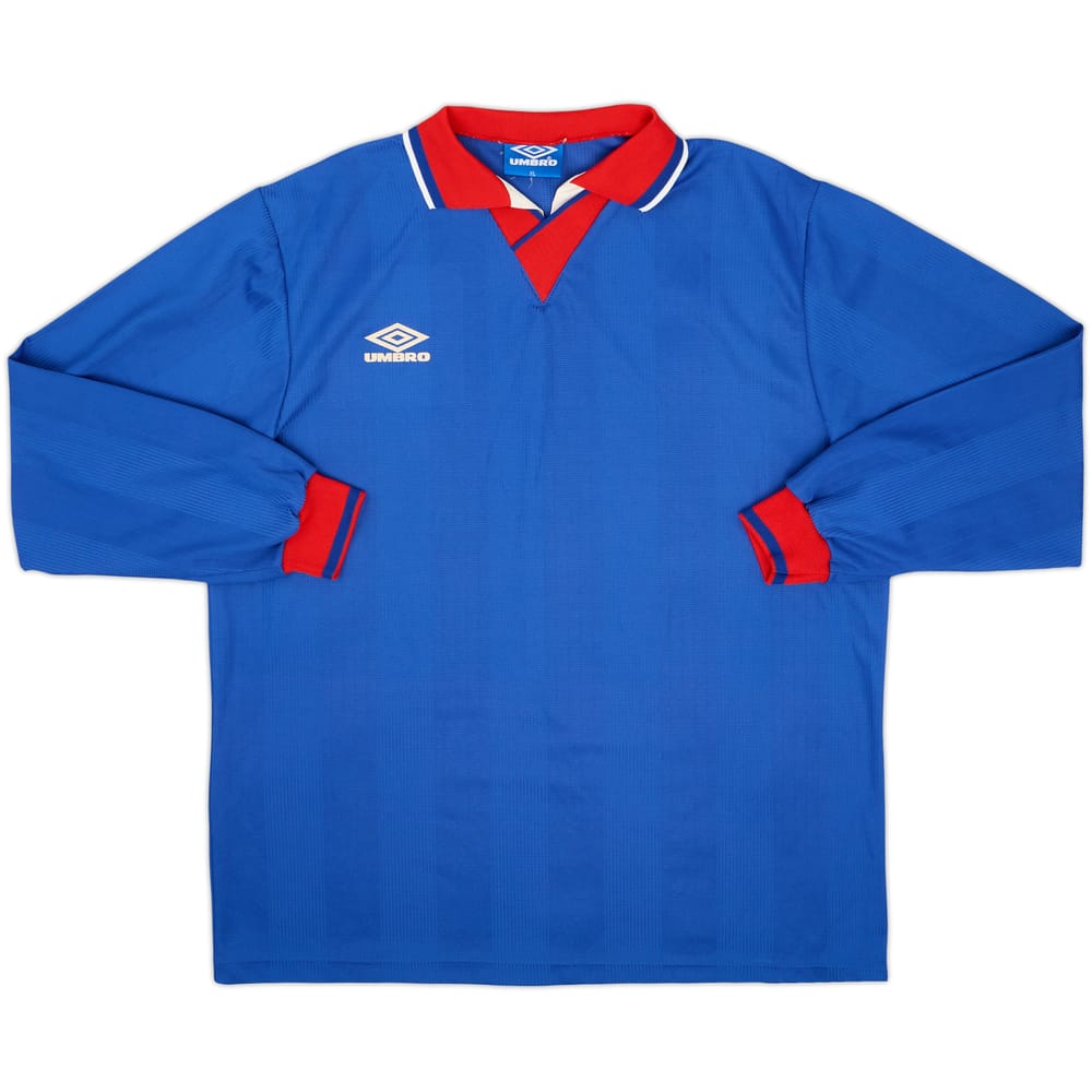 1990s Umbro Template L/S Shirt - 9/10 - (XL)