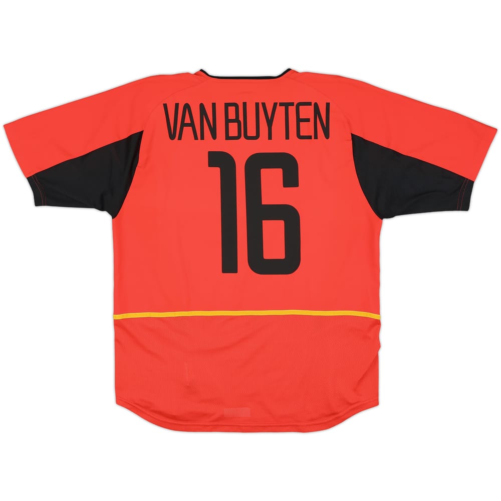 2002-04 Belgium Home Shirt Van Buyten #16 - 10/10 - (L)