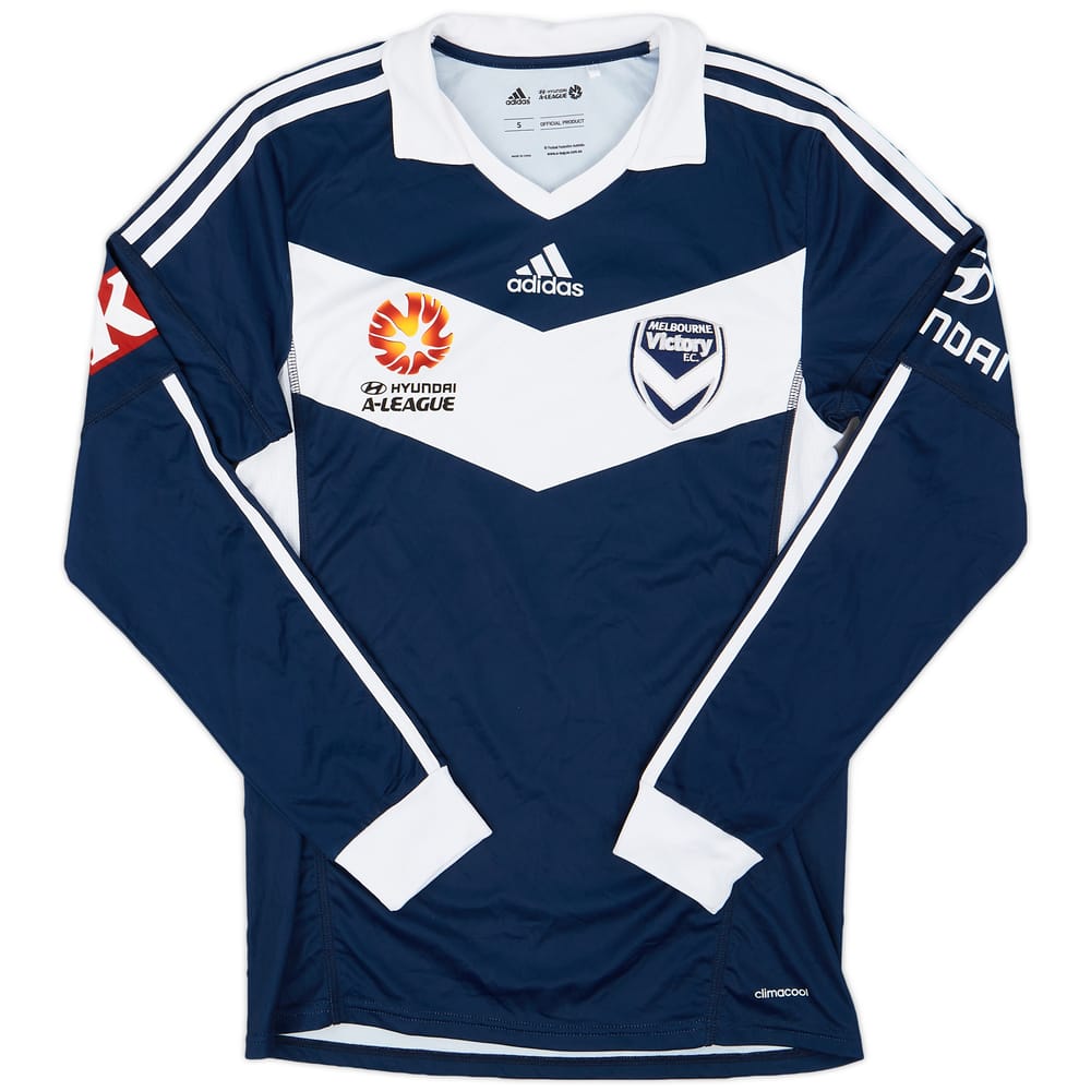 2013-15 Melbourne Victory Home L/S Shirt - 9/10 - (S)