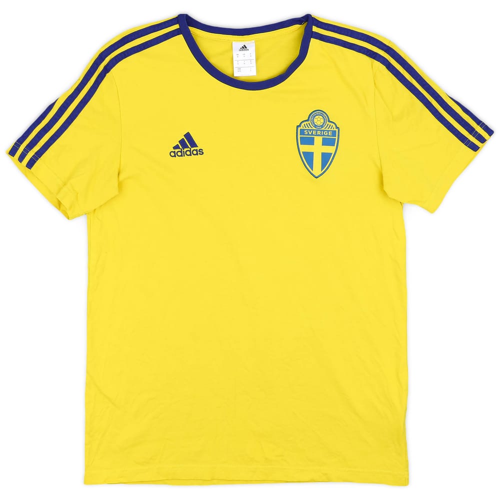 2018-19 Sweden adidas Cotton Tee - 8/10 - (M)