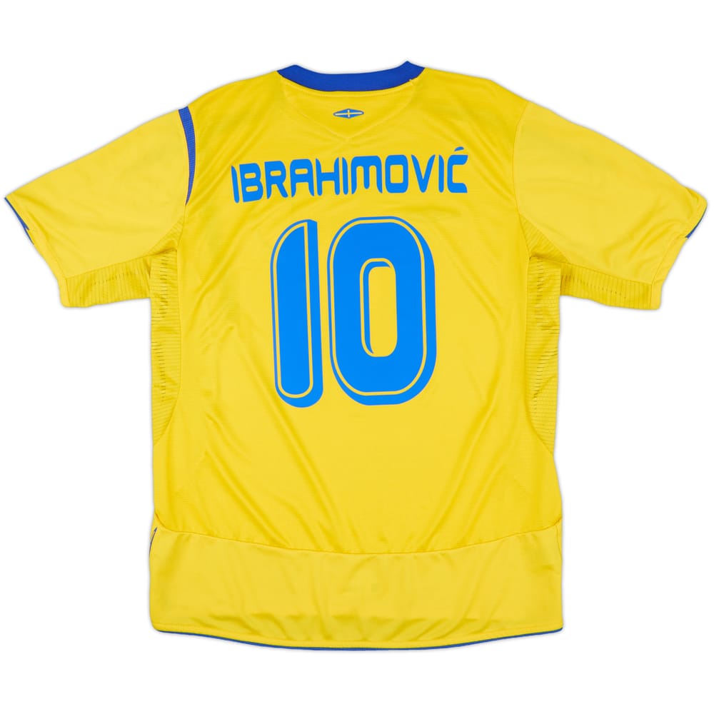 2005-06 Sweden Home Shirt Ibrahimovic #10 - 8/10 - (L)