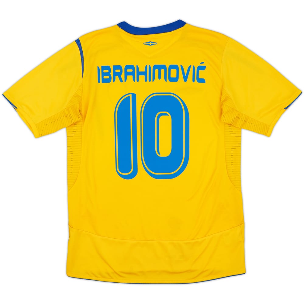 2005-06 Sweden Home Shirt Ibrahimovic #10 - 7/10 - (M)