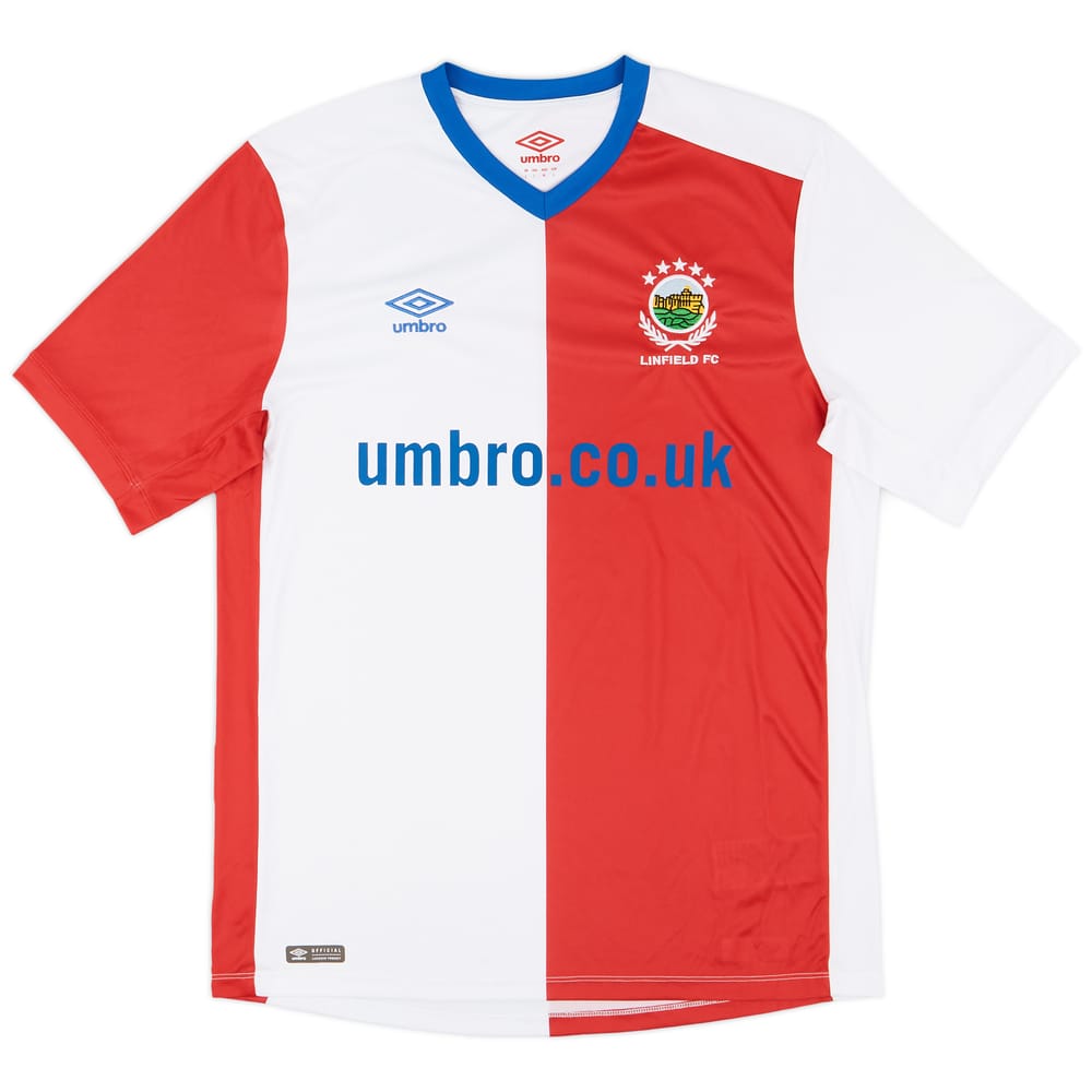 2018-19 Linfield Away Shirt - 9/10 - (L)