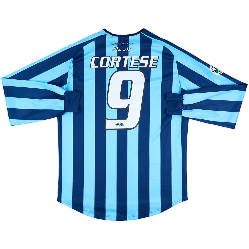 2006-07 Lecco Match Issue Home L/S Shirt Cortese #9