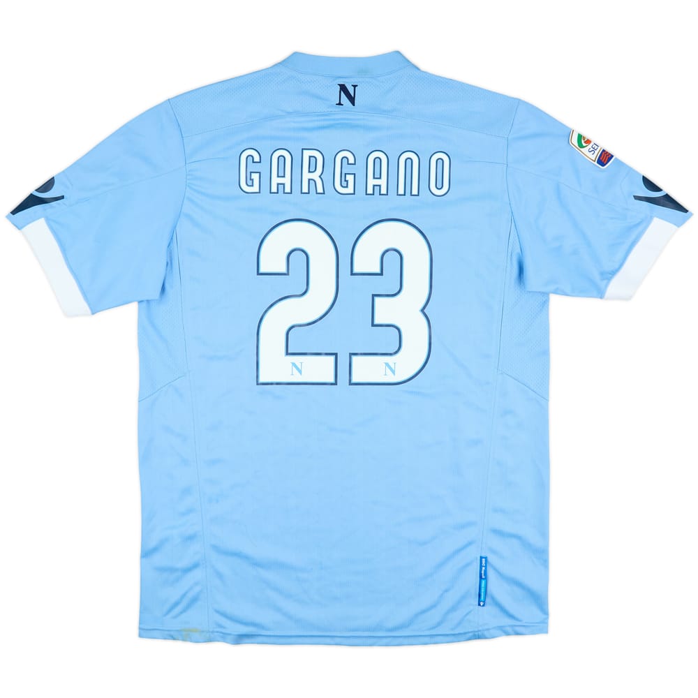 2010-11 Napoli Match Issue Home Shirt Gargano #23