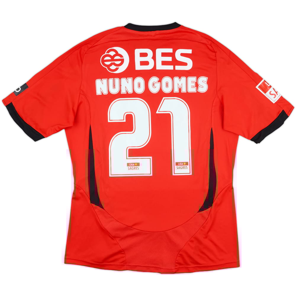 2008-09 Benfica Match Issue Home Shirt Nuno Gomes #21