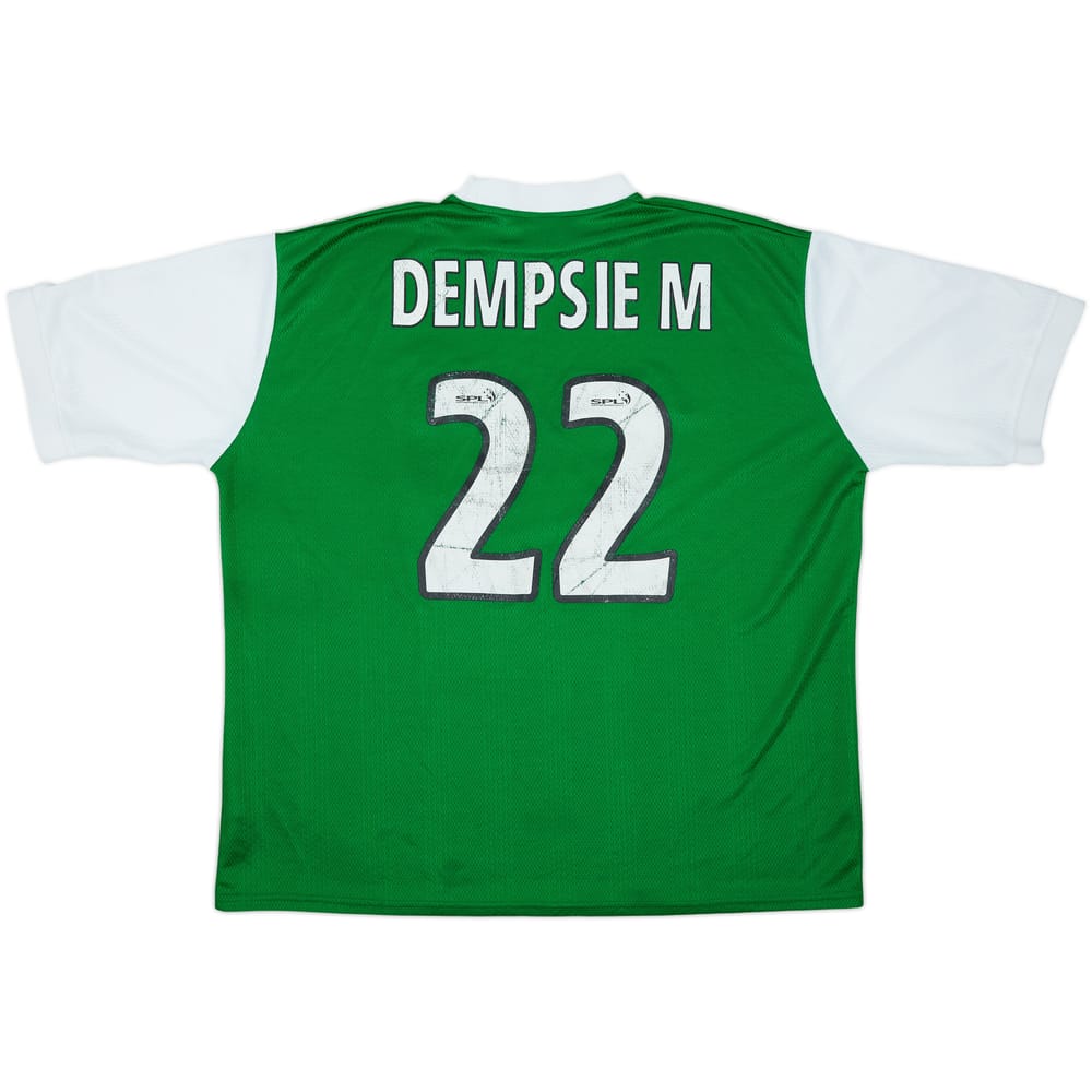2000-01 Hibernian Home Shirt Dempsie M #22 - 5/10 - (3XL)