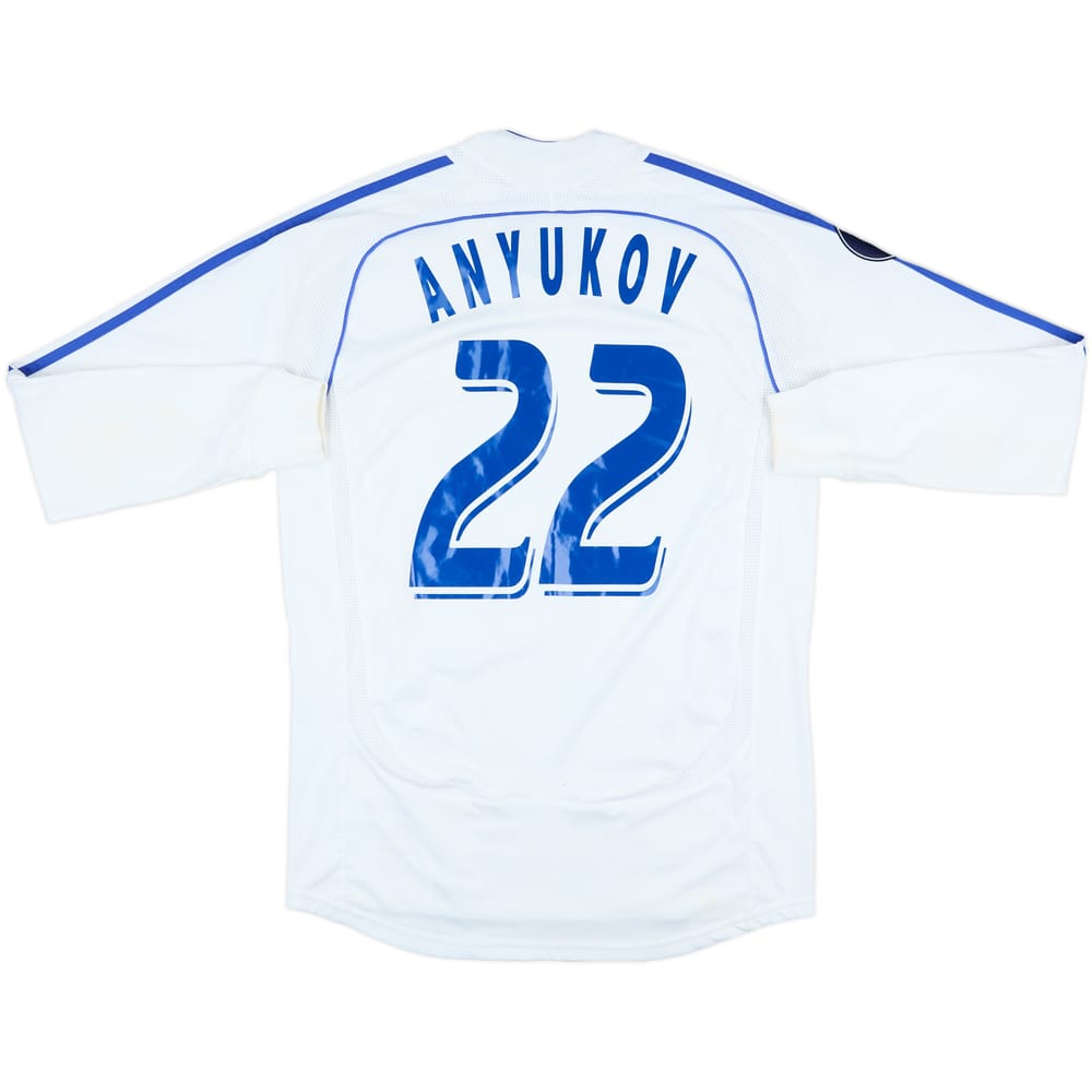 2007 Zenit St. Petersburg Match Issue UEFA Cup Away L/S Shirt Anyukov #22