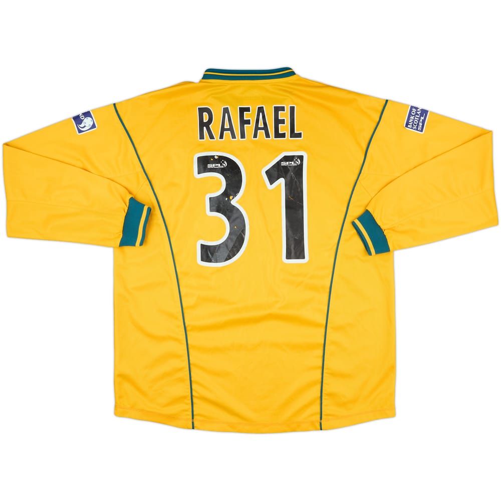 2000-01 Celtic Match Issue Away L/S Shirt Rafael #31