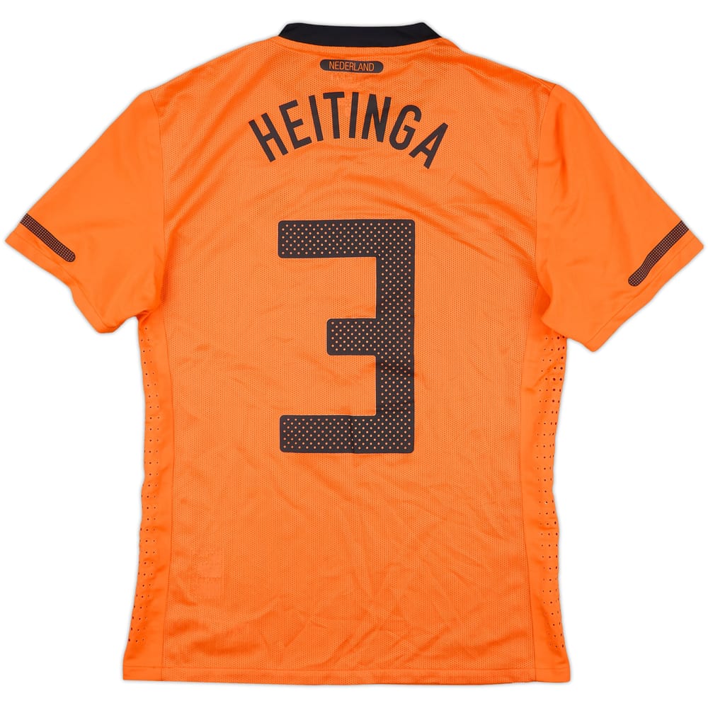 2011 Netherlands Match Issue Home Shirt Heitinga #3
