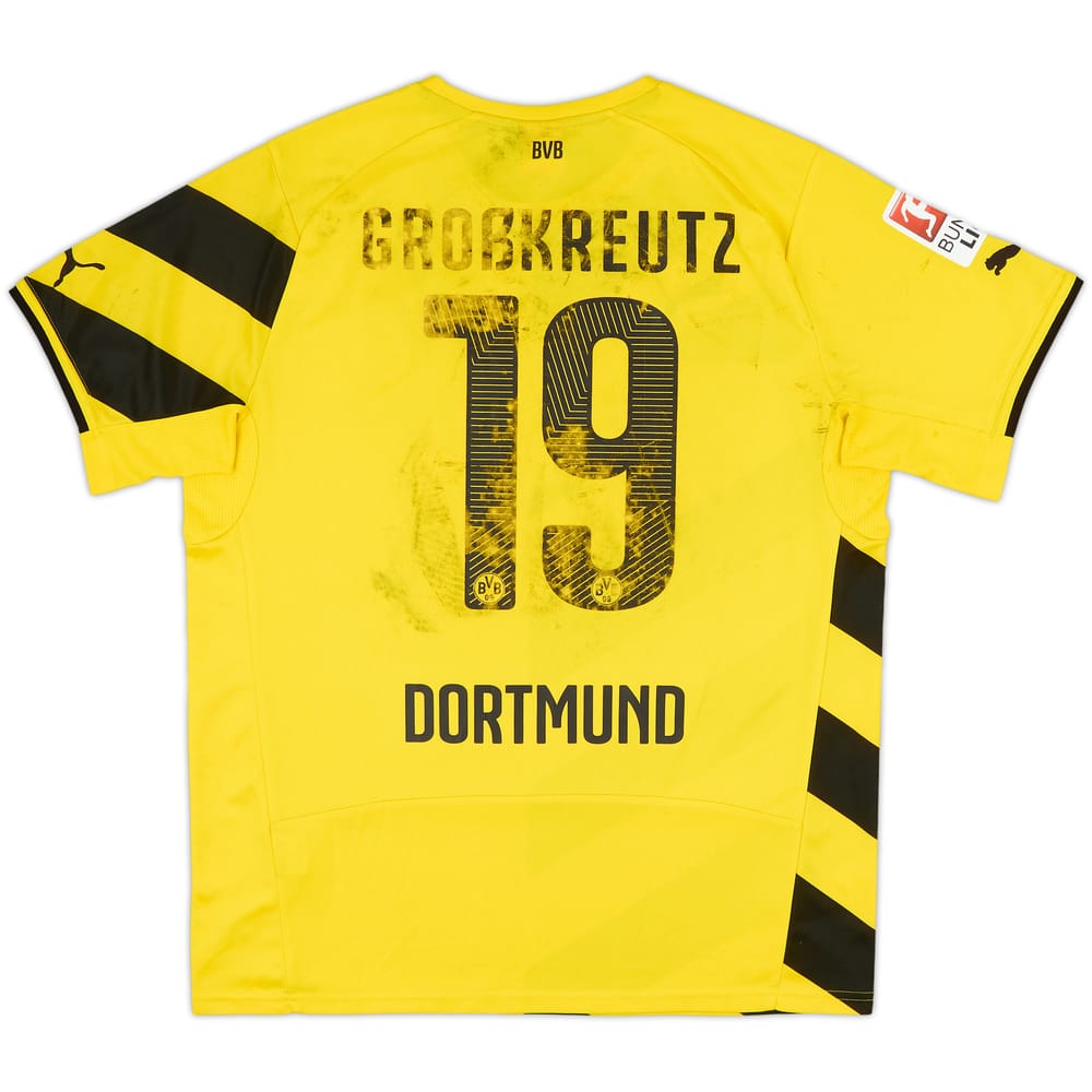 2014-15 Borussia Dortmund Home Shirt Grobkreutz #19 - 4/10 - (L)