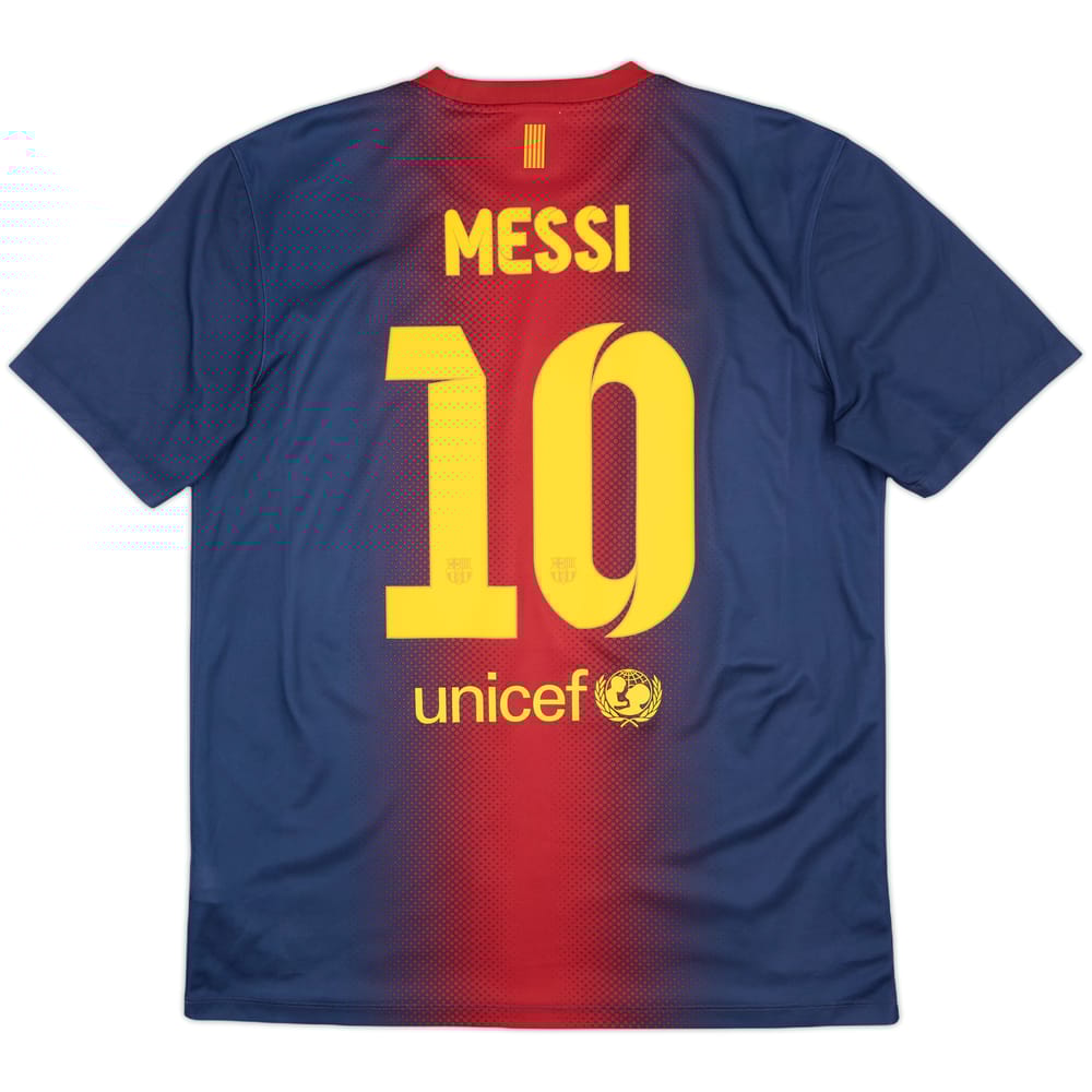 2012-13 Barcelona Basic Home Shirt Messi #10 - 9/10 - (L)