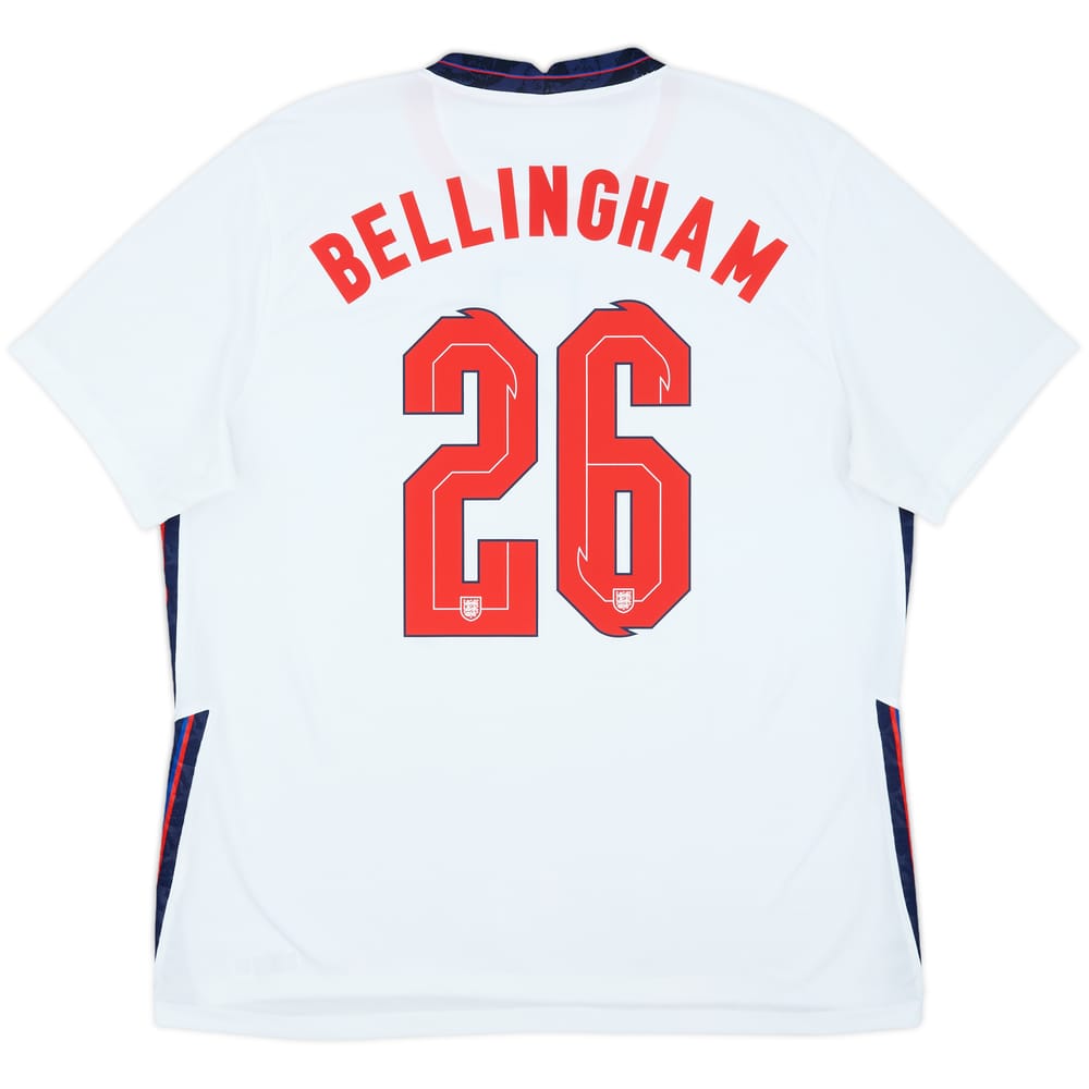 2020-22 England Home Shirt Bellingham #26 - 7/10 - (XL)