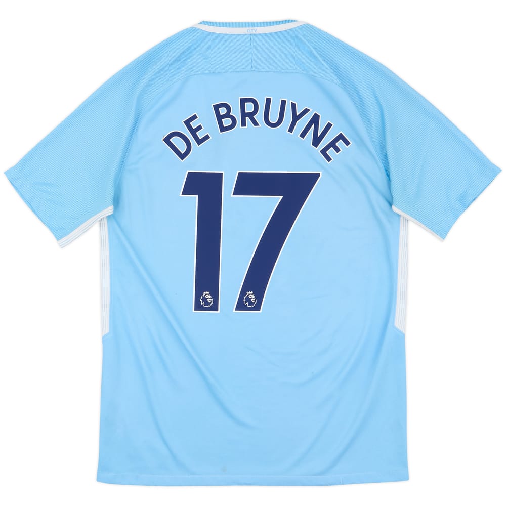 2017-18 Manchester City Home Shirt De Bruyne #17 - 5/10 - (M)