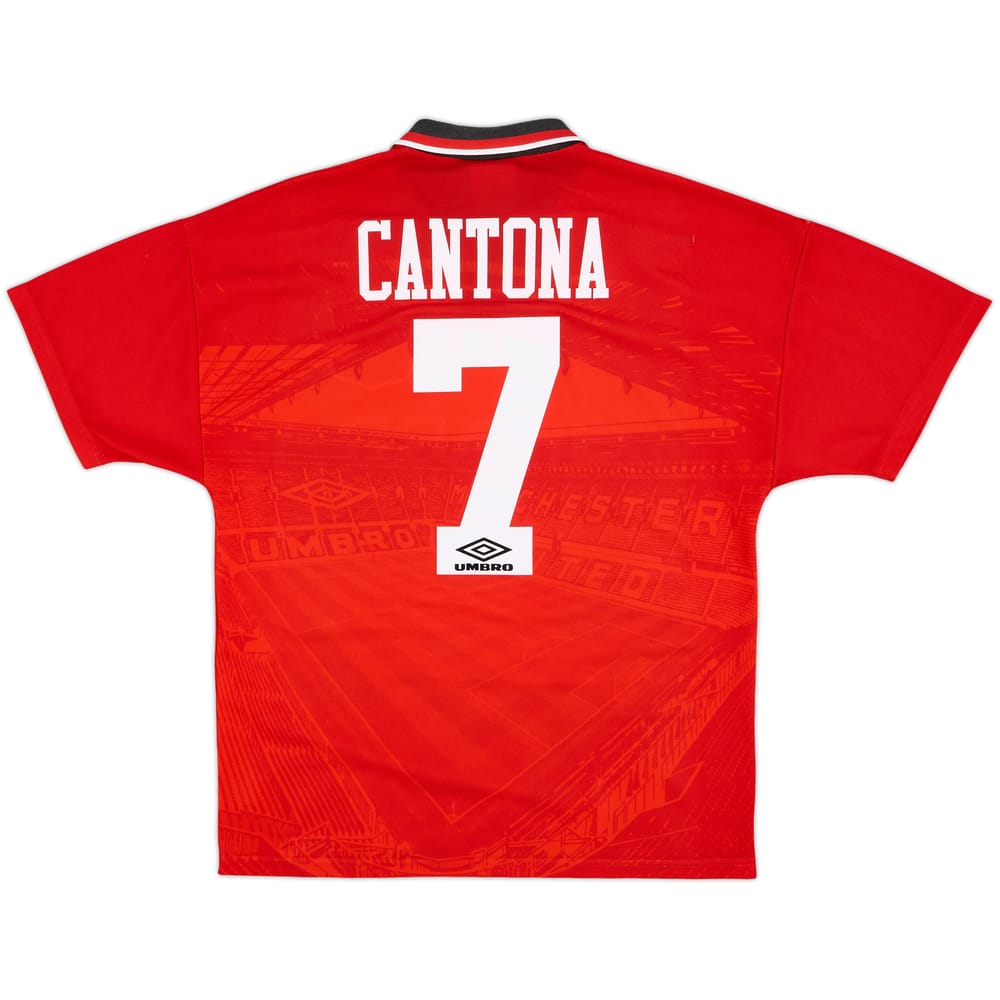 1994-96 Manchester United Home Shirt Cantona #7 - 9/10 - (M)