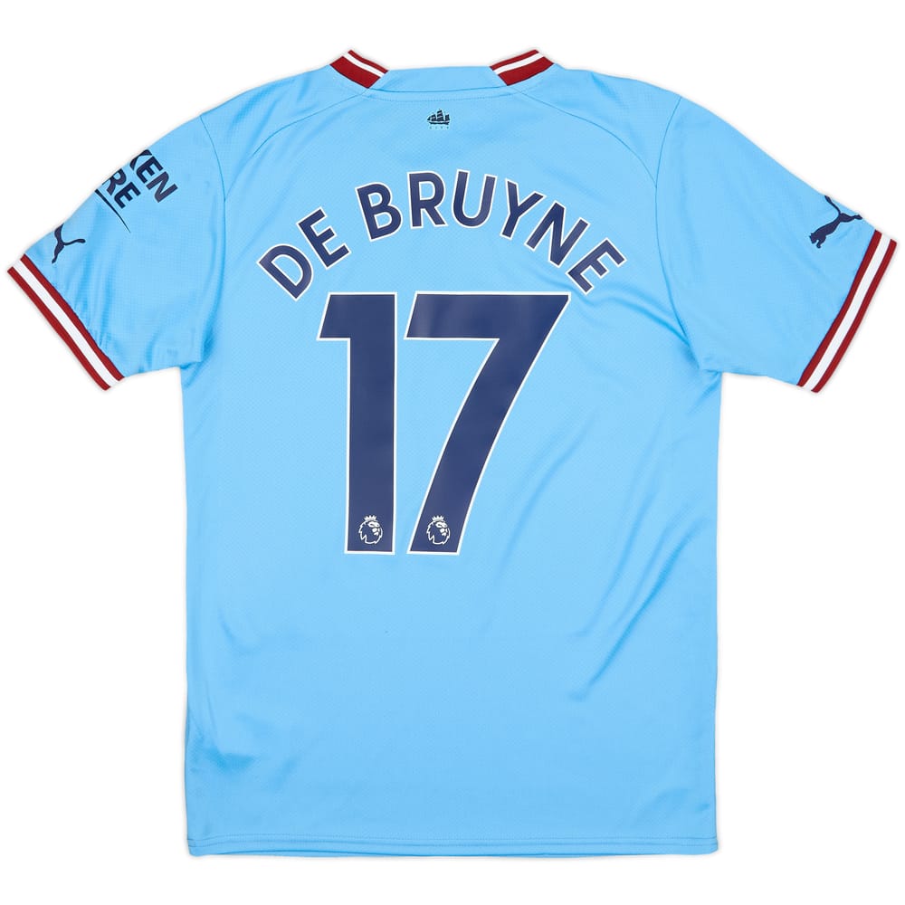 2022-23 Manchester City Home Shirt De Bruyne #17 - 10/10 - (S)