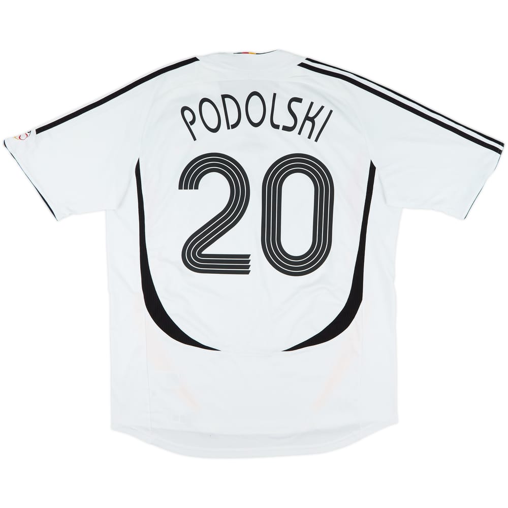 2005-07 Germany Home Shirt Podolski #20 - 7/10 - (XL)