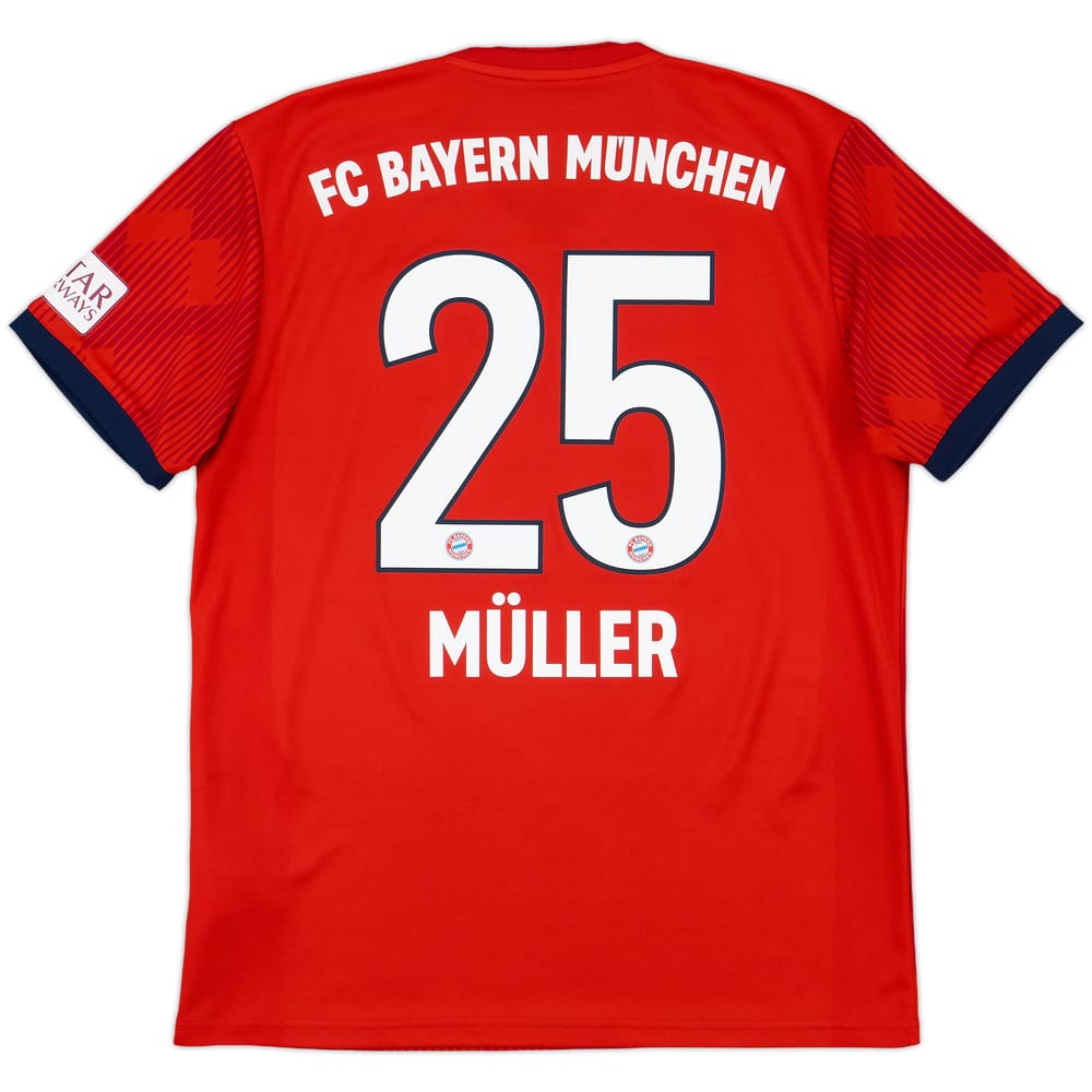 2018-19 Bayern Munich Home Shirt Muller #25 - 10/10 - (M)