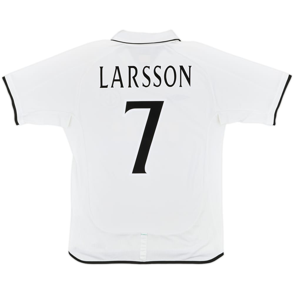 2001-02 Celtic Away Shirt Larsson #7 - 8/10 - (M)