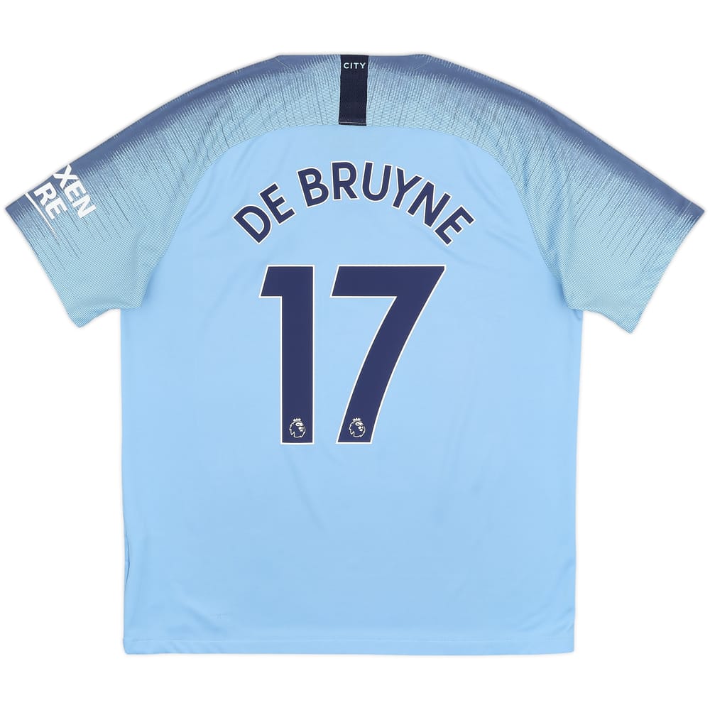 2018-19 Manchester City Home Shirt De Bruyne #17 - 8/10 - (XL)