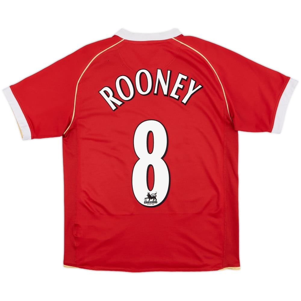 2006-07 Manchester United Home Shirt Rooney #8 - 5/10 - (S)