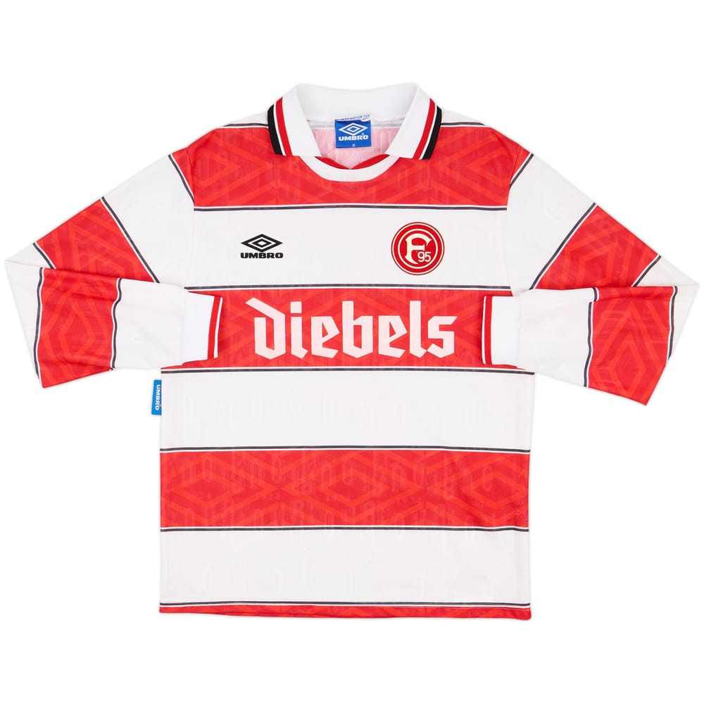 1995-96 Fortuna Dusseldorf Home L/S Shirt - 9/10 - (M)
