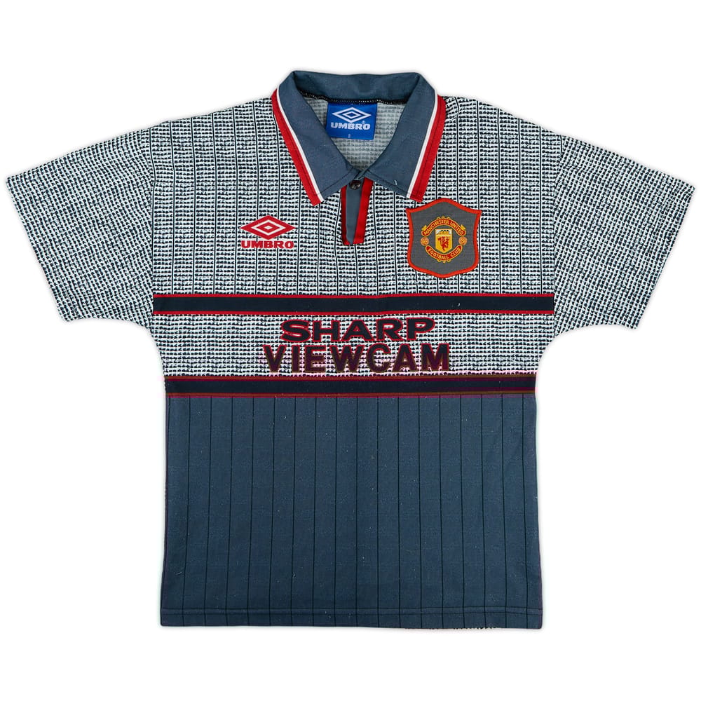 1995-96 Manchester United Away Shirt - 7/10 - (S.Boys)