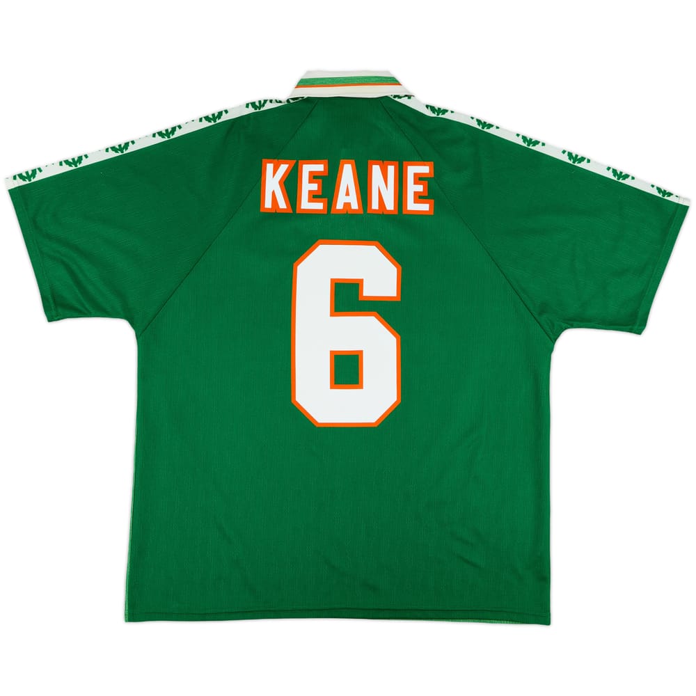 1996-98 Ireland Home Shirt Keane #6 - 10/10 - (XL)