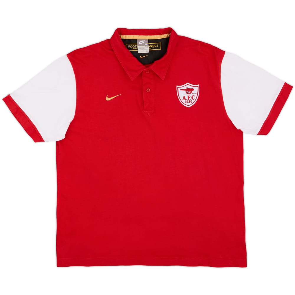 2007-08 Arsenal Nike Football Classics Polo Shirt - 8/10 - (XL)