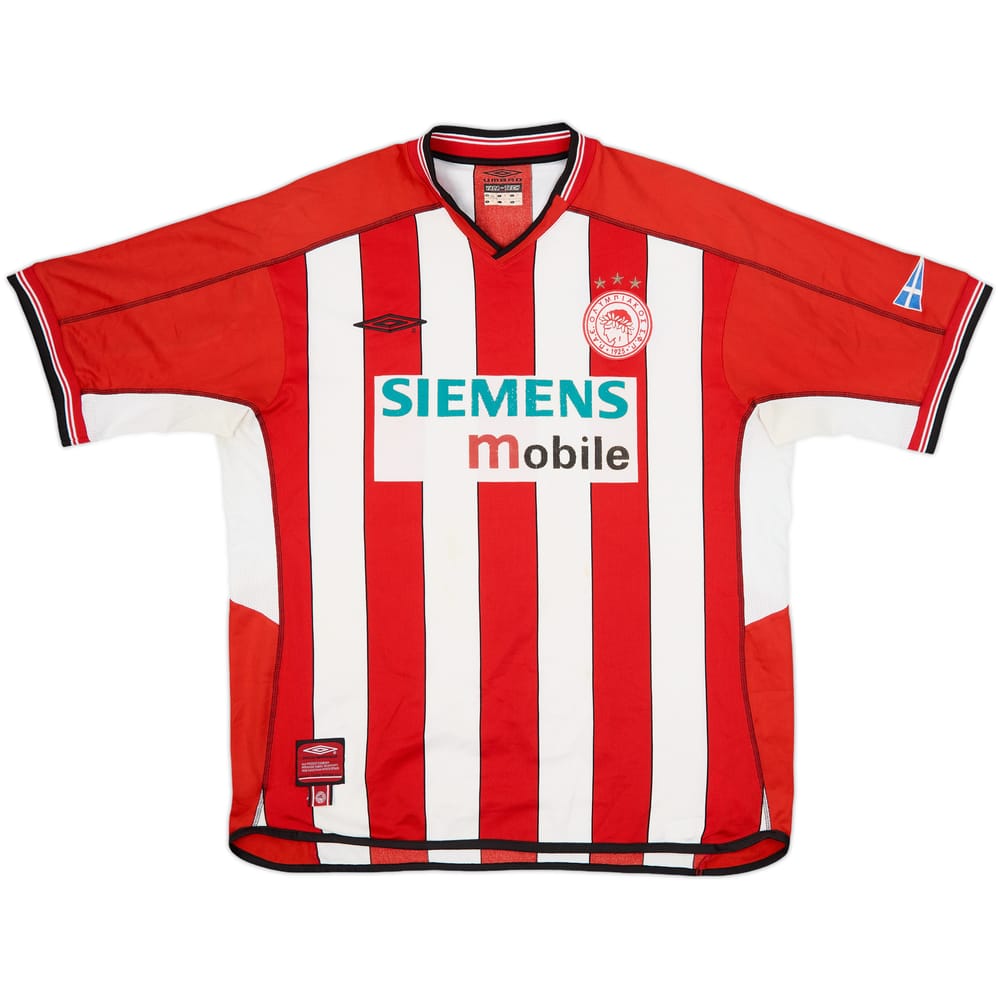 2002-03 Olympiakos Home Shirt - 5/10 - (XL)