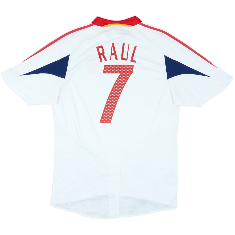 2004-06 Spain Away Shirt Raul #7 - 6/10 - (XL)