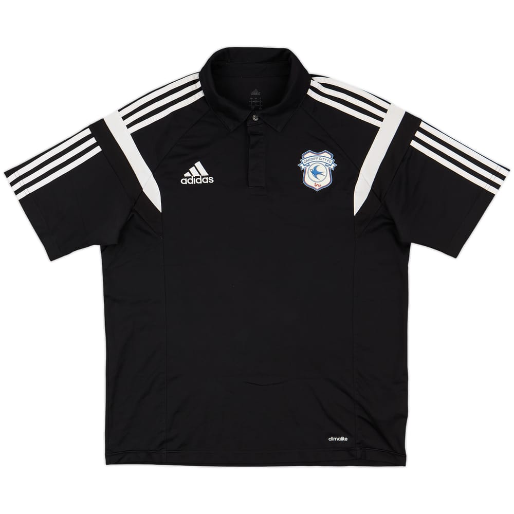 2015-16 Cardiff City adidas Polo Shirt - 9/10 - (L)