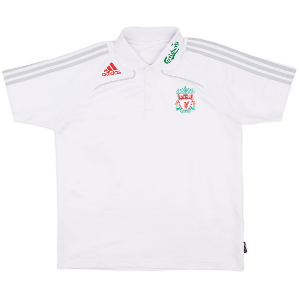 2008-09 Liverpool adidas Polo Shirt - 7/10 - (L)