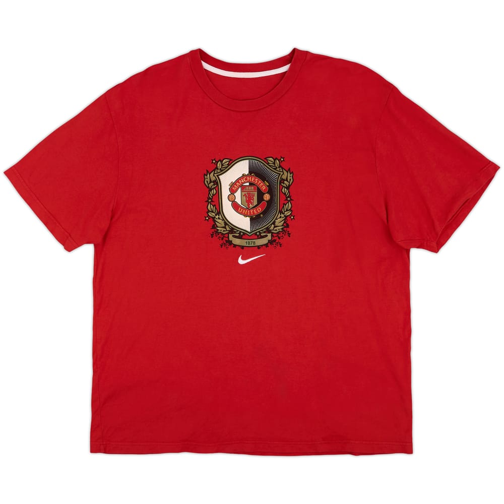 2006-07 Manchster United Nike Graphic Tee - 7/10 - (XL)