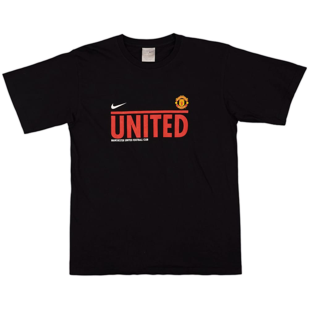 2004-05 Manchester United Nike Cotton Tee - 8/10 - (L)
