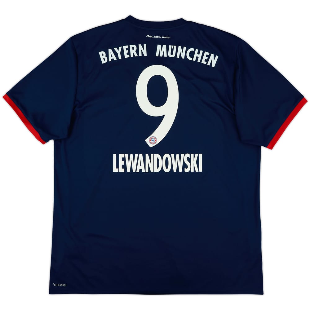 2017-18 Bayern Munich Away Shirt Lewandowski #9 - 9/10 - (XL)