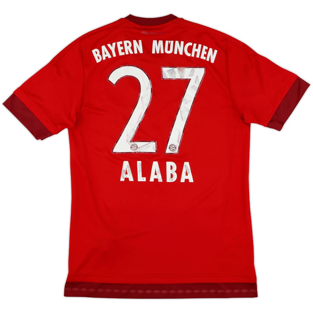 2015-16 Bayern Munich Home Shirt Alaba #27 - 5/10 - (S)