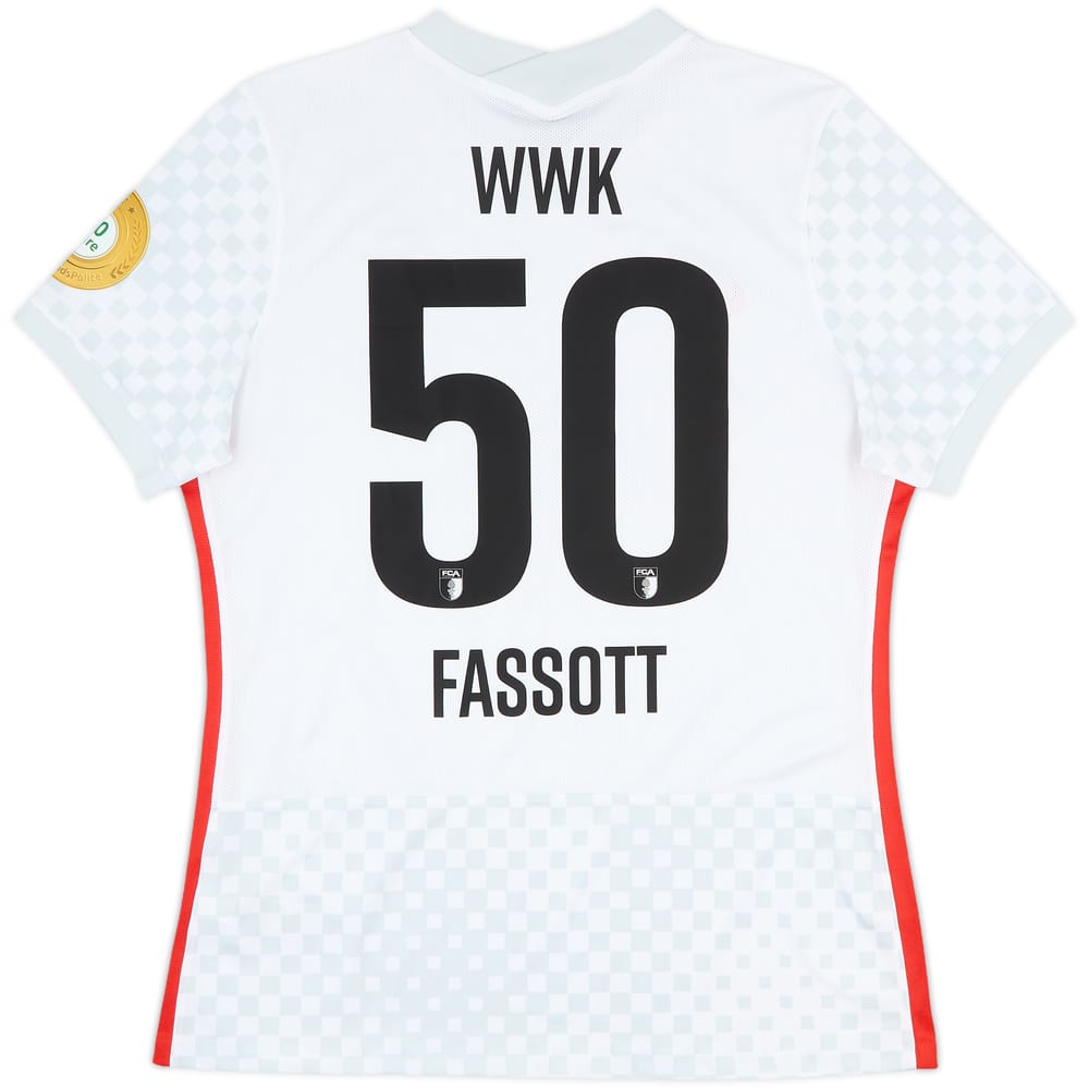 2021- 22 Augsburg Away Shirt WWK #50 Fassott - 10/10 - (XL)
