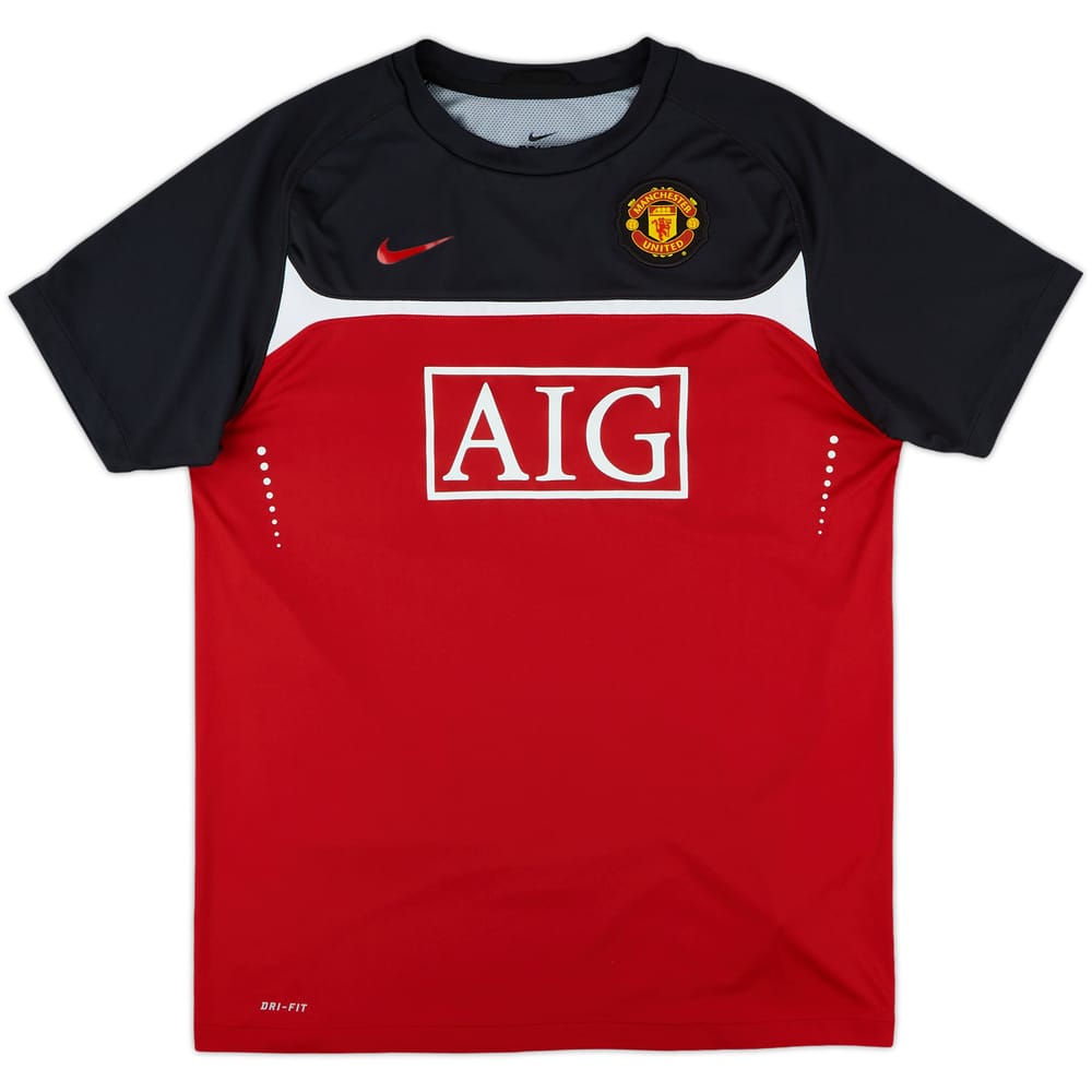 2010-11 Manchester United Nike Training Shirt - 10/10 - (XL.Boys)