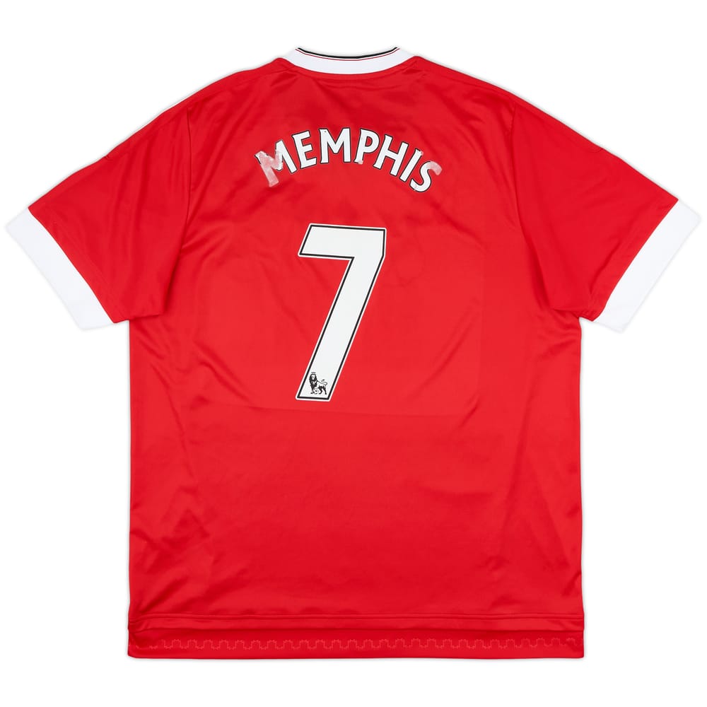 2015-16 Manchester United Home Shirt Memphis #7 - 4/10 - (XL)