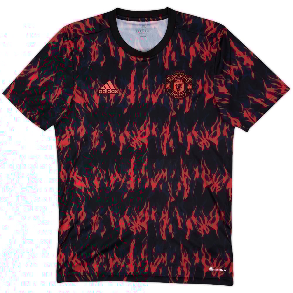 2021-22 Manchester United adidas Training Shirt - 10/10 - (M)