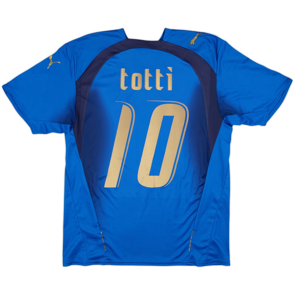 2006 Italy Home Basic Shirt Totti #10 - 7/10 - (M)