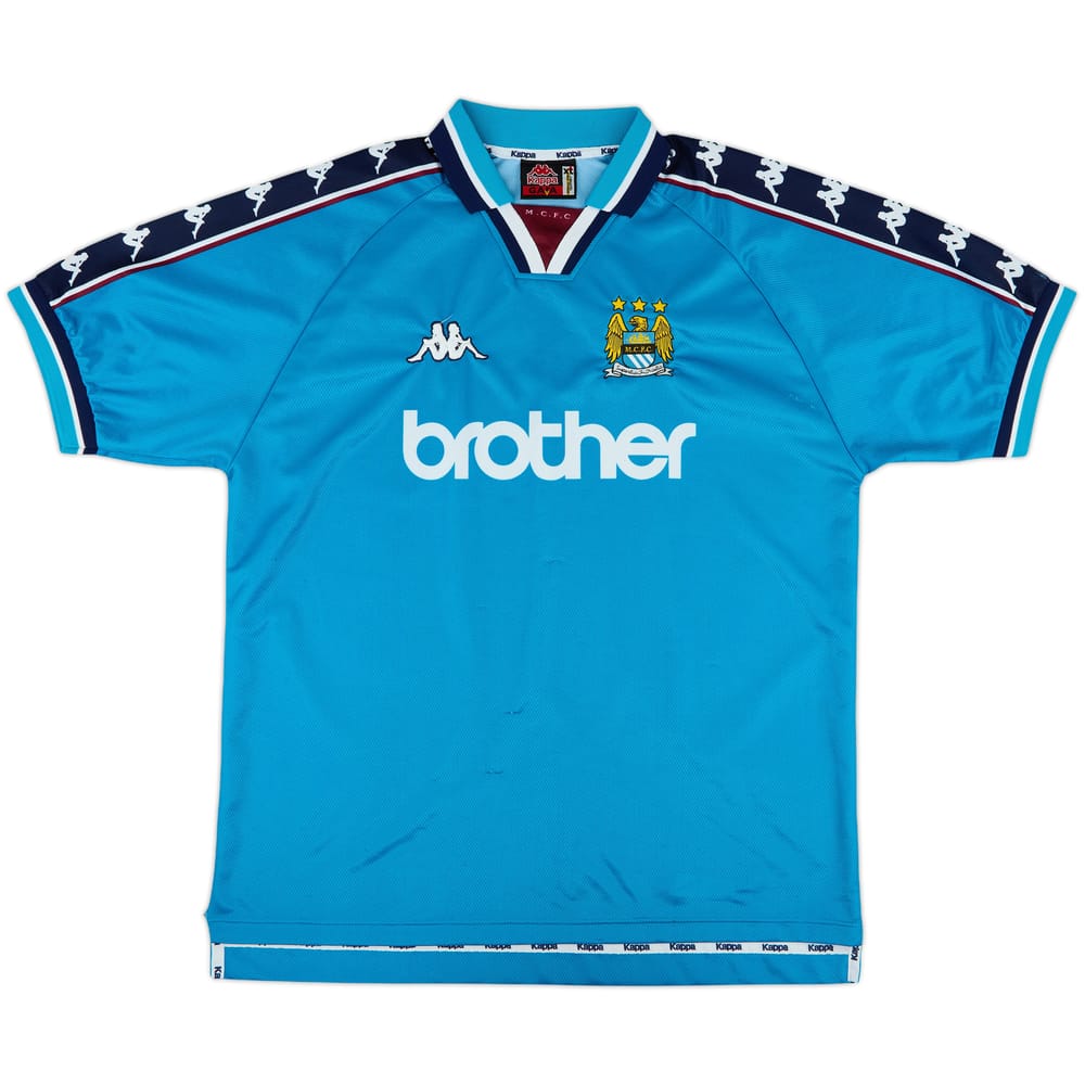 1997-99 Manchester City Home Shirt - 8/10 - (XL)