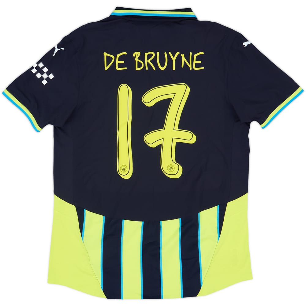 2024-25 Manchester City Authentic Away Shirt De Bruyne #17 (XL)