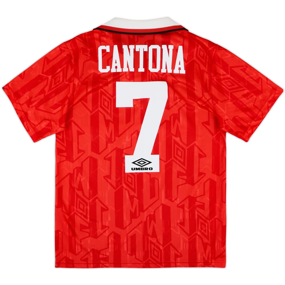 1992-94 Manchester United Home Shirt Cantona #7 - 8/10 - (S)