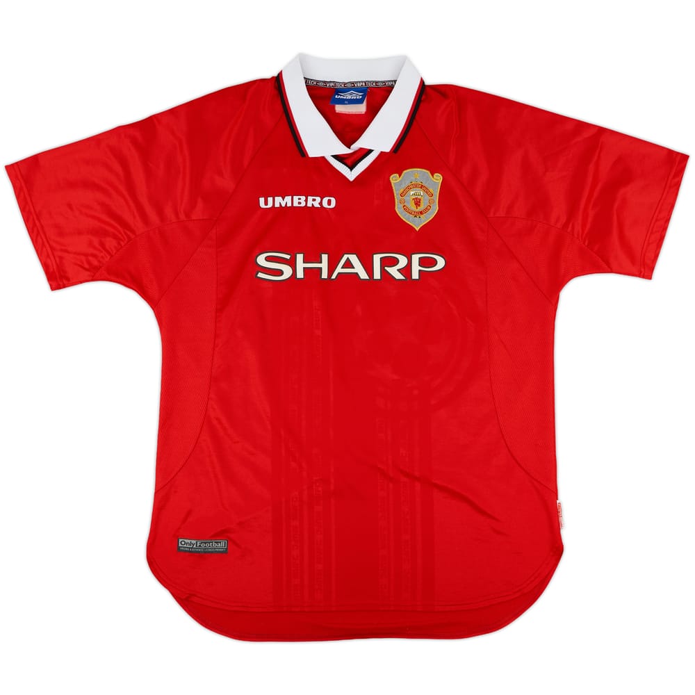 1997-00 Manchester United CL Shirt Beckham #7 - 9/10 - (XL)