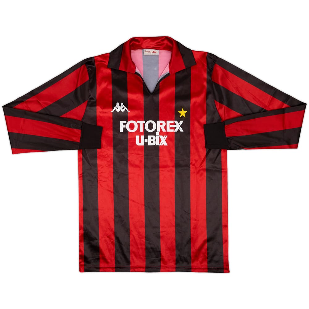1986-87 AC Milan Home L/S Shirt - 9/10 - (L)